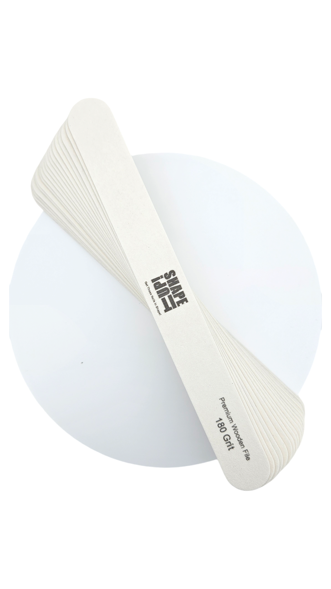 Lima fina recta de madera premium Shape It Up 120/180 (20 unidades)