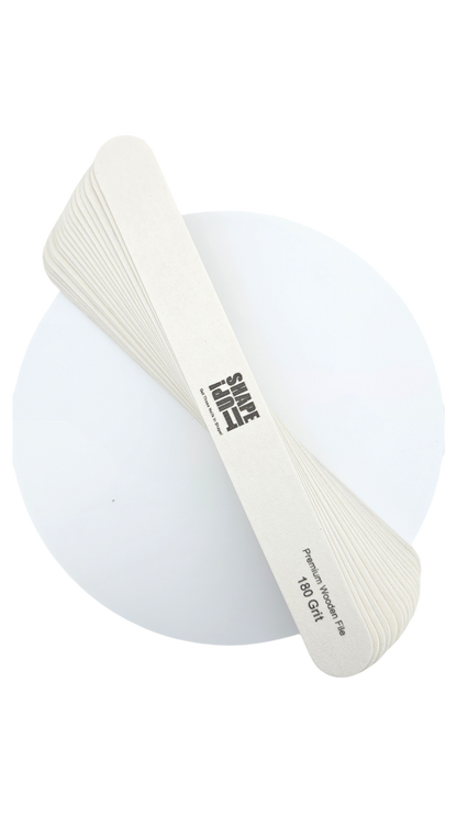 Lima fina recta de madera premium Shape It Up 120/180 (20 unidades)