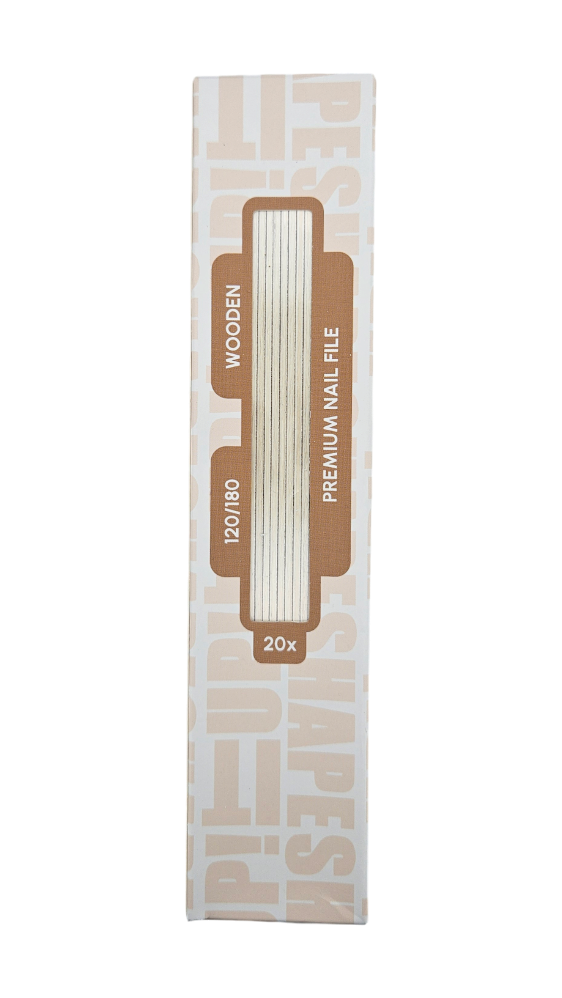 Lima fina recta de madera premium Shape It Up 120/180 (20 unidades)