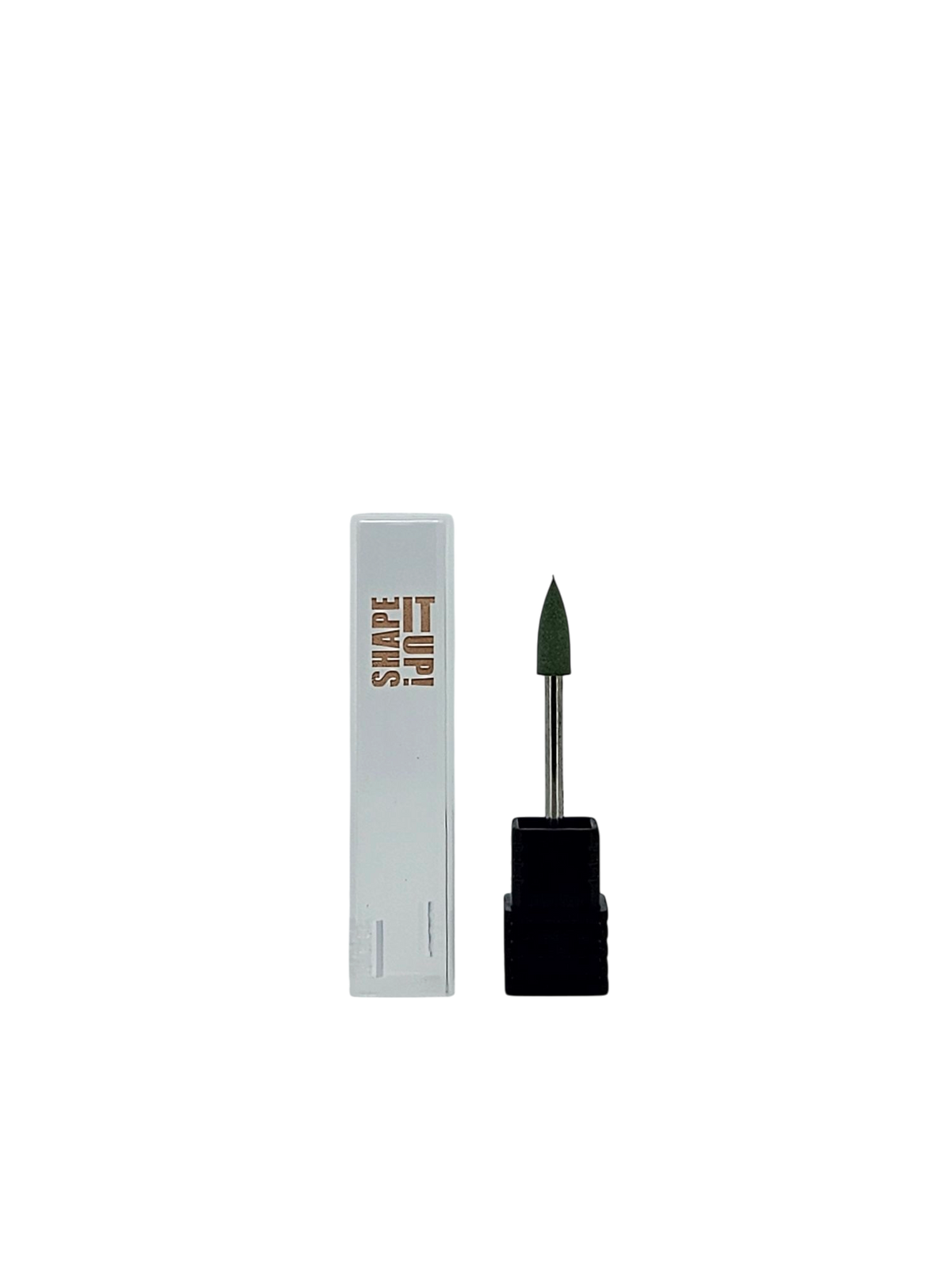 Shape It Up Silicone Polishing Milling Bit Cone Medium Green