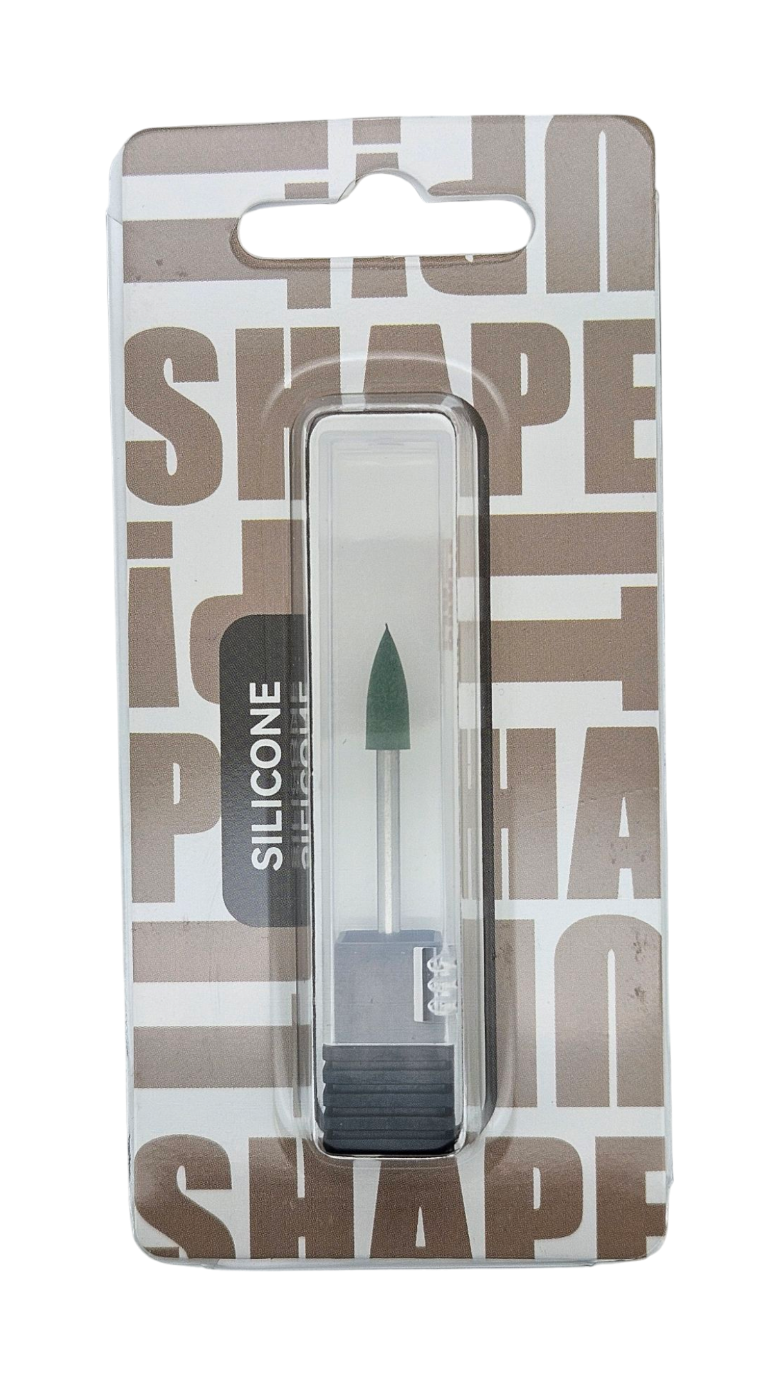 Shape It Up Silicone Polishing Milling Bit Cone Medium Green