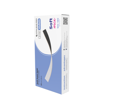 Staleks Pro Expert 22 PapmAm Straight File Soft Foam 25 pcs (DFCEMix-20-100/180)