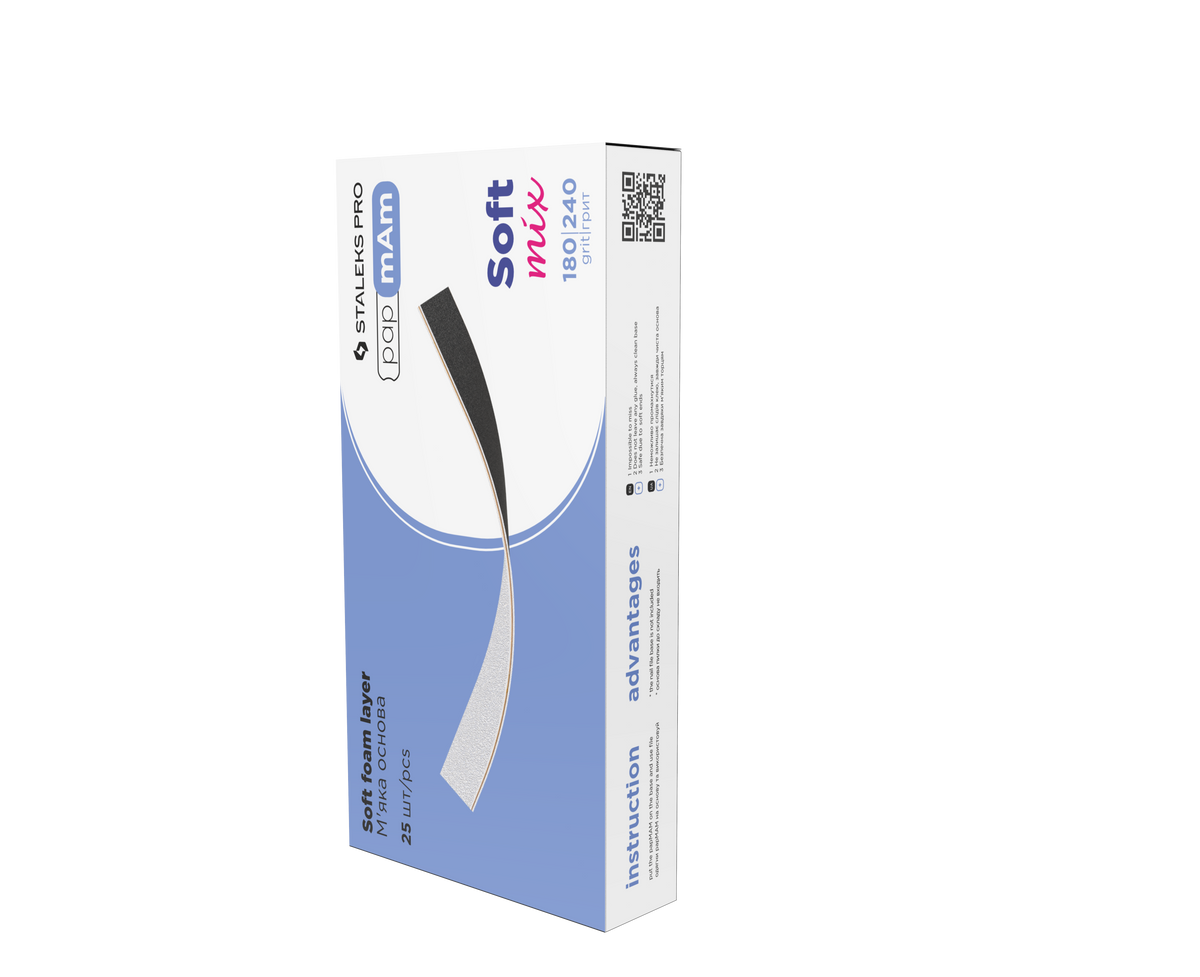 Staleks Pro Expert 20 PapmAm Straight File 25 pcs (DFCEMix-20-180/240)