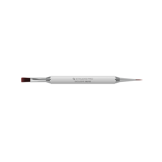 Pincel Staleks Exclusive liner y gel de doble extremo 10 mm & 10 mm (NBX-08/03)