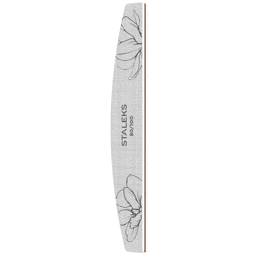 Staleks Half Moon Mineral File Expert 40 80/100 Grit (NFE-40-80/100)
