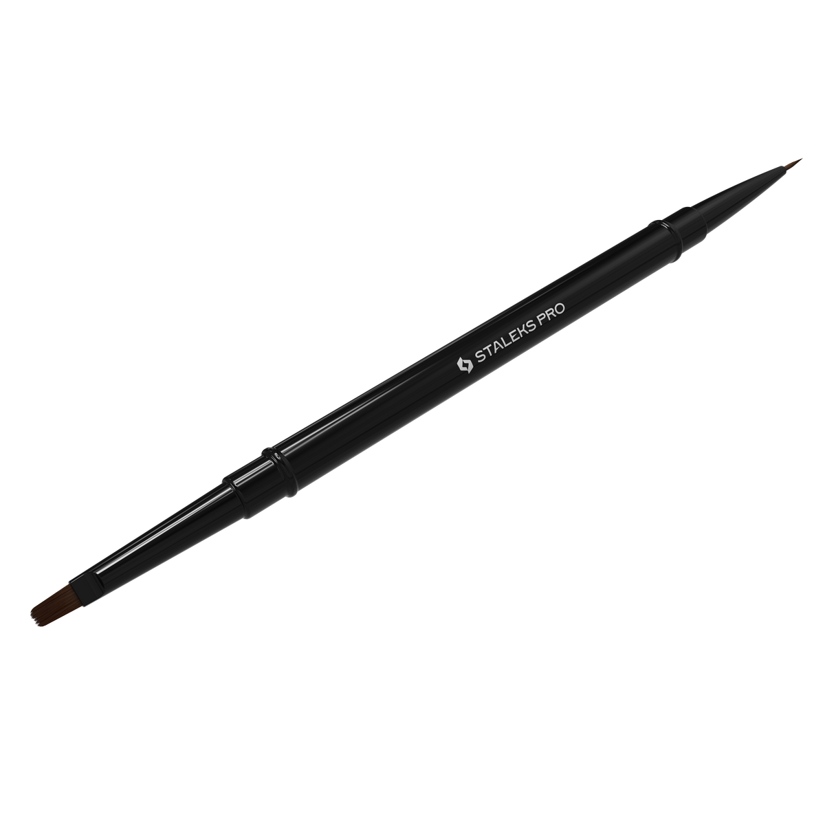 Pincel liner y para gel de doble extremo Staleks 7 mm y 7 mm (NBE-01/04)