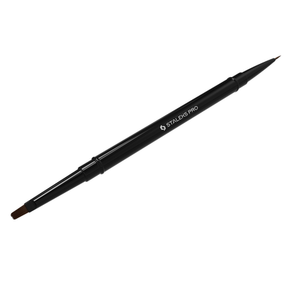 Pincel liner y para gel de doble extremo Staleks 7 mm y 7 mm (NBE-01/04)