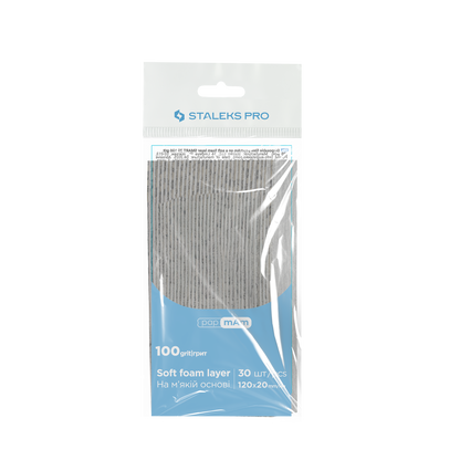 Staleks Pro Smart 20 PapmAm Lima recta Soft Base 30 unidades (serie DFC-20)