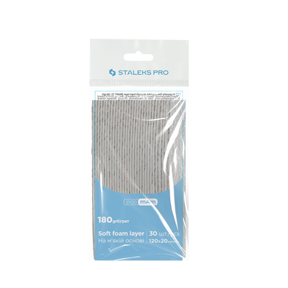 Staleks Pro Smart 20 PapmAm Lima recta Soft Base 30 unidades (serie DFC-20)