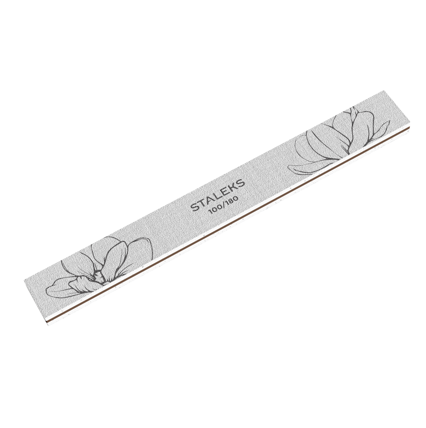 Staleks Straight Mineral Nail File Expert 20 100/180 Grit (NFE-20-100/180)