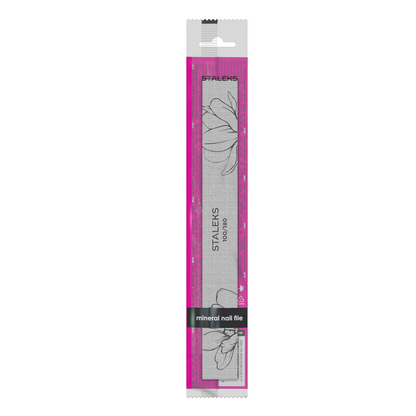 Staleks Straight Mineral Nail File Expert 20 100/180 Grit (NFE-20-100/180)