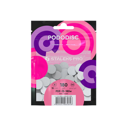 Almohadillas de recambio Staleks para Pododisc S blancas (50 uds.) (serie PDF-15)