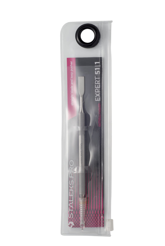 Empujador recto plano + empujador con bucle Expert 51 de Staleks, tipo 1 (PE-51/1)