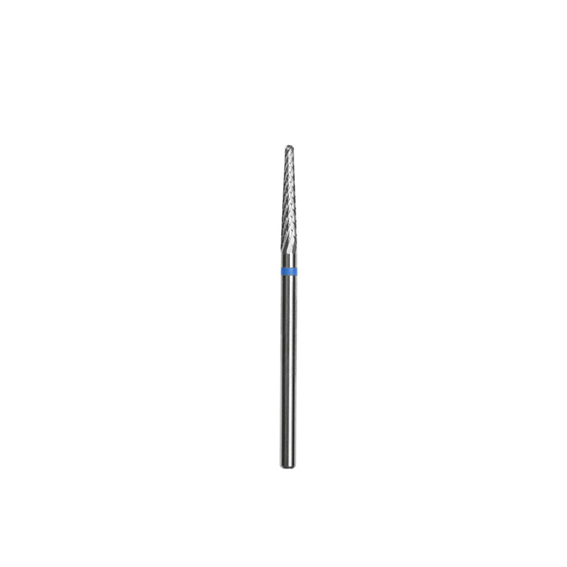 Fresa de carburo para uñas Staleks, cono azul de 2.3mm (FT71B023/14)