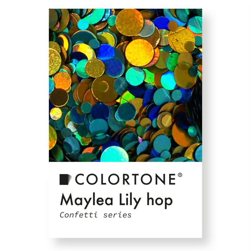 Purpurina de confeti Maylea Lily Hop Colortone