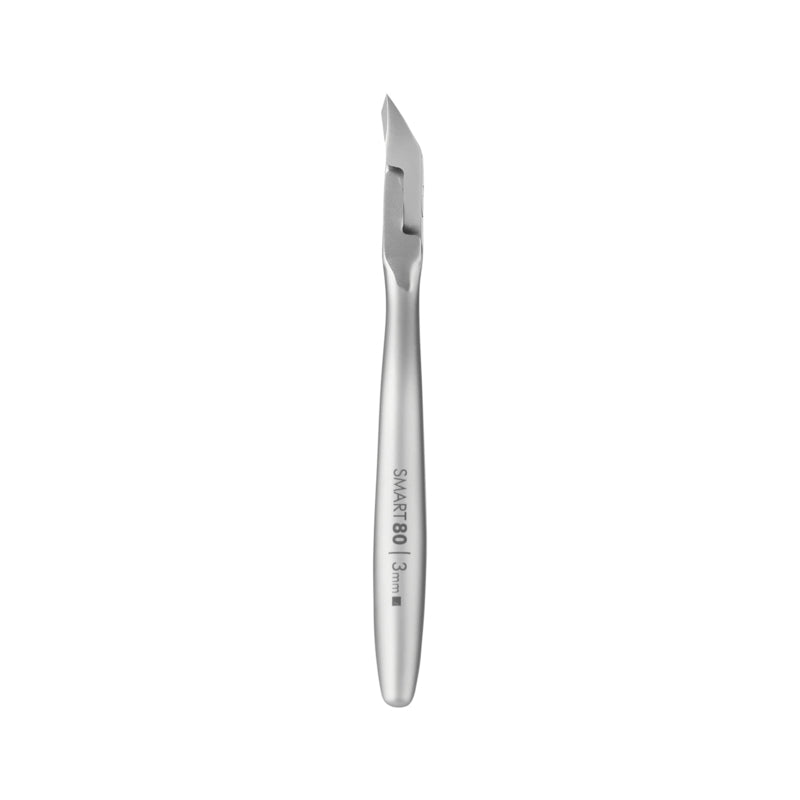 Alicates profesionales para cutículas Staleks Smart 80 de 3 mm, mandíbula de cuarto (NS-80-3)