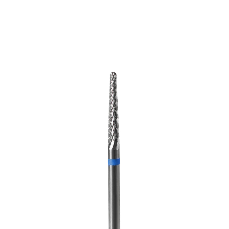 Fresa de carburo para uñas Staleks, cono azul de 2.3mm (FT71B023/14)