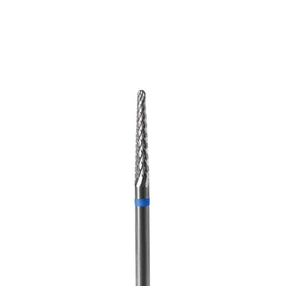 Fresa de carburo para uñas Staleks, cono azul de 2.3mm (FT71B023/14)