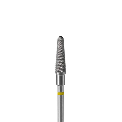 Fresa de carburo para uñas Staleks, tronco de cono amarilla de 4.0mm (FT70Y040/13)