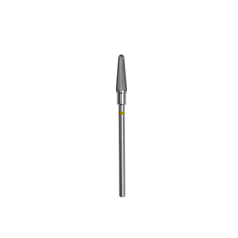 Fresa de carburo para uñas Staleks, tronco de cono amarilla de 4.0mm (FT70Y040/13)