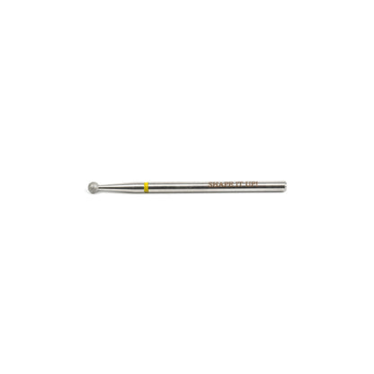 Shape It Up Fresa de diamante de bola 2.6mm amarilla (Manicura Pedicura)