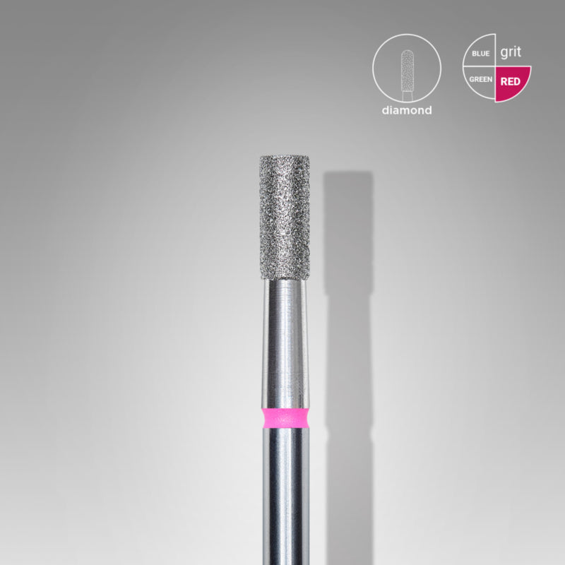 Staleks Fresa Diamantada Cilindro Rojo 2.5mm (Manicura Pedicura) (FA20R025/6)
