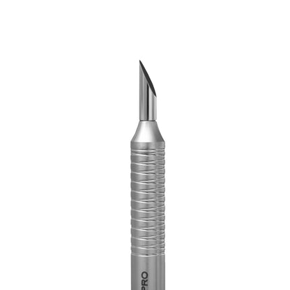 Empujador cóncavo biselado + limpiador Staleks Expert 100, tipo 1 (PE-100/1)