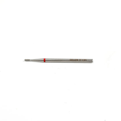 Shape It Up Diamond Frees Bit Narrow Cylinder Flat Top 1.0mm Red (Manicure Pedicure)