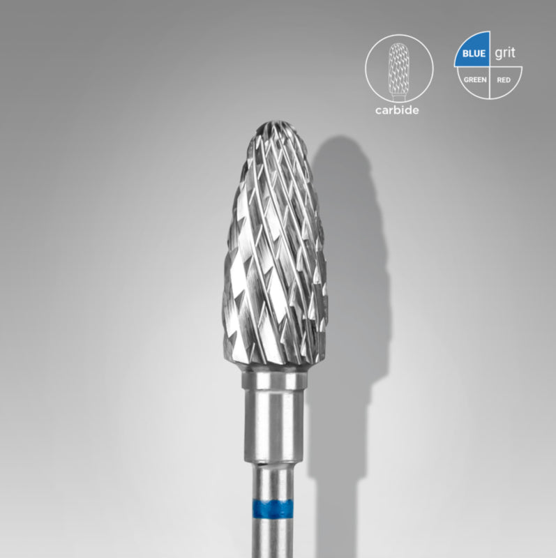 Fresa de carburo para uñas Staleks Corn Blue, 6.0mm (FT90B060/14)