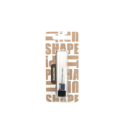Shape It Up Fresa de diamante Llama afilada extra ancha 2.6mm Rojo (Manicura Pedicura)