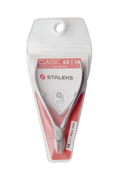 Alicates para cutículas Staleks Classic 63 14 mm, mordaza completa (NC-63-14)