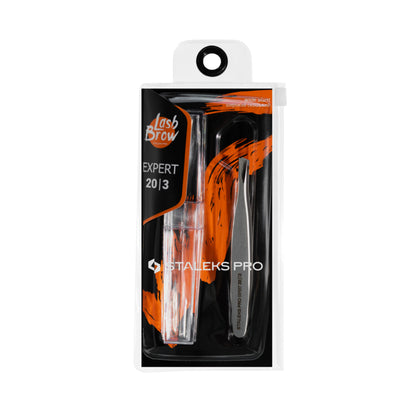 Staleks Pro Pinzas para cejas Expert 20 tipo 3 anchas con bordes biselados (TE-20/3)