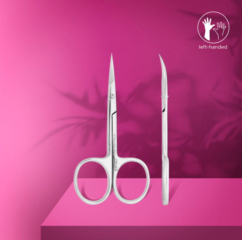 Tijeras profesionales para cutículas Expert 11 de Staleks, tipo 2, para zurdos (SE-11/2)