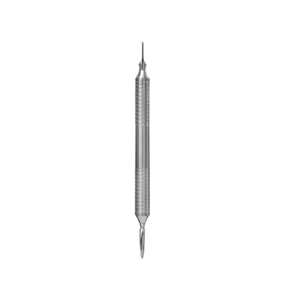 Empujador cóncavo redondeado + cuchilla recta Staleks Expert 100, tipo 5 (PE-100/5)