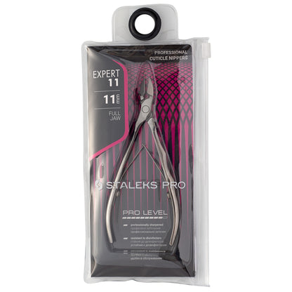 Alicates profesionales para cutículas Staleks Expert 11 de 11 mm, mordaza completa (NE-11-11)