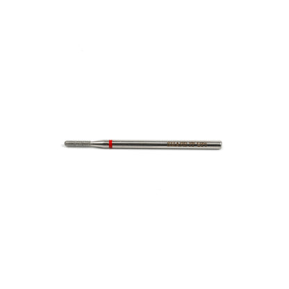 Shape It Up Diamond Milling Bit Small Cylinder Rounded 1.6mm Red (Manicure Pedicure)