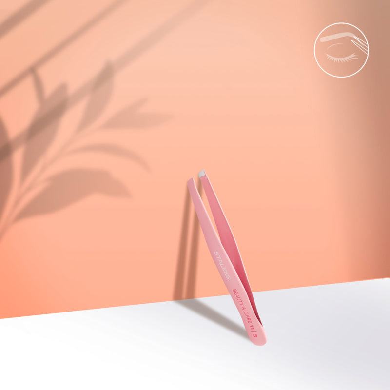 Staleks Eyebrow Tweezers Beauty & Care 11 Type 3 Wide Slanted (TBC-11/3)