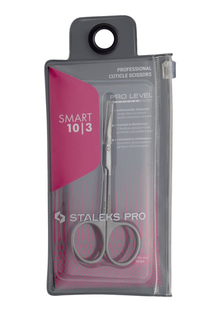 Tijeras profesionales para cutículas Smart 10 de Staleks, tipo 3 (SS-10/3)